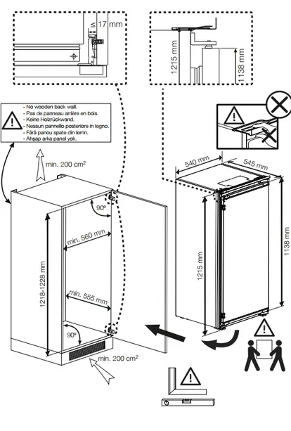 Onedaykitchen BEKO Integrierte Kühl- Gefrierkombination BSSA210K4SN BSSA210K4SN 1